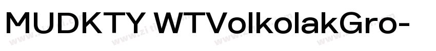 MUDKTY WTVolkolakGro字体转换